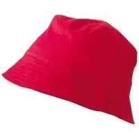 Myrtle beach Vissershoedjes/zonnehoedjes - 4x - rood - voor volwassenen - Zomerhoeden