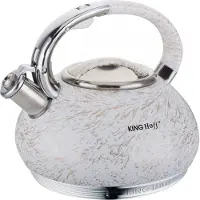 KINGHOFF 1066 fluitketel - 3L - RVS - alle warmtebronnen - Wit