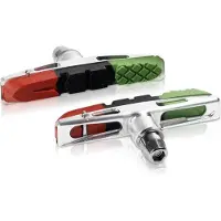 Xlc BS-V13 Remblokjes - V Brake - Set van 4 Stuks - 72mm - Rood/Zwart/Groen