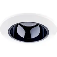 Groenovatie LED Inbouwspot 5W Dimbaar - Kantelbaar - Wit/Zwart - Rond - Ø70mm - Warm Wit