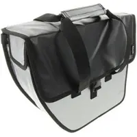 Beck Chopper Fietstas zilver/zwarte flap