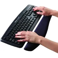 Fellowes Toetsenbord polssteun PlushTouch Zwart