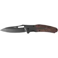 ABC-led Opvouwbaar survival mes - 22cm - Met houten handvat