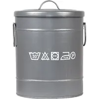 Label51 Antigo wasmand 26x26x33cm grijs