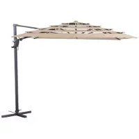 Madison Parasol vierkant 300x300 cm ecru PC13P016 online kopen
