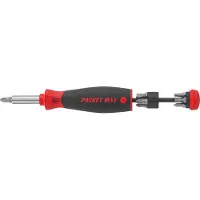 Wiha 45292 | PocketMax magnetic | Schroevendraaier met bitmagazijn | 8 bits | 1/4" - 45292