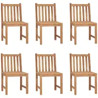 vidaXL Tuinstoelen 6 st massief teakhout