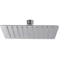 Wiesbaden 304 hoofddouche vierkant 20 cm geborsteld RVS