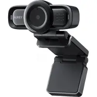 Aukey PC-LM3 Stream Series webcam met automatische scherpstelling, Full HD-resolutie en een 1/3"-CMOS-sensor, zwart
