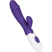 EIS Krachtige siliconen Rabbit met gestileerde eikel, 19 cm van
