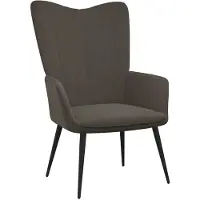 vidaXL Relaxstoel fluweel donkergrijs