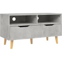 vidaXL Tv-meubel 90x40x48,5 cm bewerkt hout betongrijs