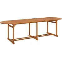 vidaXL Tuintafel 280x90x75 cm massief acaciahout