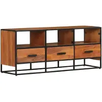 vidaXL Tv-meubel 110x30x45 cm massief acaciahout