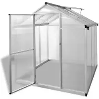 vidaXL Tuinkas 3,46 m² versterkt aluminium