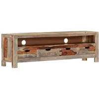 vidaXL TV-meubel 130x30x40 cm massief acaciahout