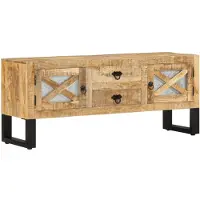 vidaXL Tv-meubel 110x30x45 cm ruw mangohout