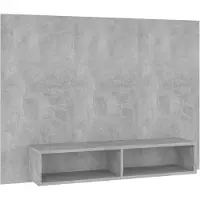 vidaXL Tv-wandmeubel 120x23,5x90 cm bewerkt hout betongrijs