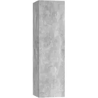 vidaXL Tv-meubel 30,5x30x110 cm bewerkt hout betongrijs