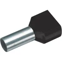 Cimco 18 2410 Dubbele adereindhuls 1.50 mm² Deels geïsoleerd Zwart 100 stuk(s)