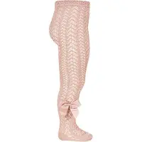 Condor Maillot Opengewerkt Grosgrain Strik | 2530/1 | Oud Roze | 27-31 | maat 6