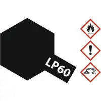 Tamiya Hobbyverf Enamel verf - LP-60 NATO Black - Matt - Lacquer Paint - Verf potje - 10 ml