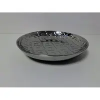 Boltze Schaal - Bord - Ø 26.5cm - aarde werk - Hoogte 5 cm - Zilver