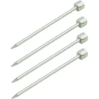 Proplus Set van 4 Rotspennen 15 cm – Platte Kop voor Tent en Voortent – Aluminium Tentharingen – Aluminium