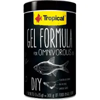 Tropical Gel Formule voor Omnivore vissen (Vleeseters) - 1 Liter / 105 gram (3x35gram) - Aquarium Visvoer - Zelf visvoer bereiden
