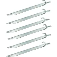 Proplus tentharing met haak 25 cm staal zilver per 6 stuks