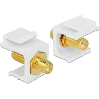 DeLOCK Keystone module SMA (v) - SMA (v) / wit