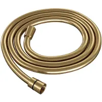 Brauer Gold Carving Staande Badkraan - handdouche staaf 1 stand - 2 carving knoppen - inclusief inbouwdeel - PVD - geborsteld goud 5-GG-262