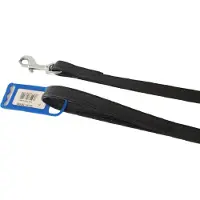 Nobby Hondenriem / Hondenlijn - Lederlook - Krokodillenprint - Zwart - Breedte 16 mm - Lengte 100 cm - Geschikt voor middelgrote honden