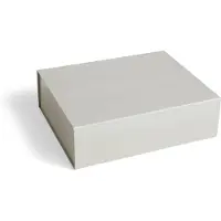 HAY Colour Storage L doos met deksel 34,5x41,5 cm Grey