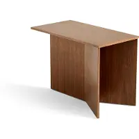 HAY Slit Oblong bijzettafel 27,5x49 cm Lacquered walnut