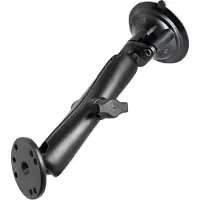 RAM Mount Montagevoet Twist-Lock 1 Kogel, zuignap, Smartphonehouder, Zwart