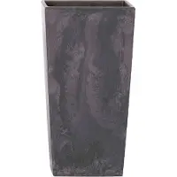 Prosperplast High Flowerpot Urbi Square Effect 11.4l 37.5x19.5x19.5 Cm Grijs
