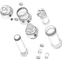 Rockshox 3-delige spacer set voor 1/2'' schokdemper 57.0x8mm | 11.4118.091.857
