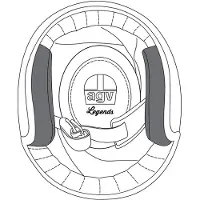 AGV X70 Wangkussentjes
