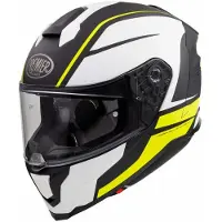 Premier Hyper DE, integraalhelm ,matzwart/witte/neon geel ,M