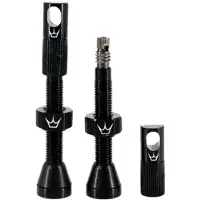 Peaty's CNC 80mm Tubeless Valves Black