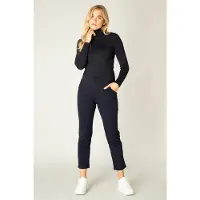 Base Level fijngebreide coltrui Yuen donkerblauw female | Maat: 42