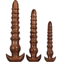 Evolved - Twisted love - Geribbelde buttplug set - 3 stuks