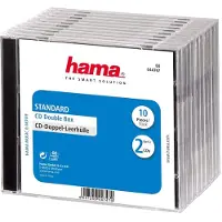 Hama Cd Double Jewel Case Standard, Pack Of 10