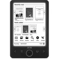 Telecom Dickens Light 2 – E-reader, 6 inch | Voorlichtverlichting | 6 helderheidsniveaus | Zwart