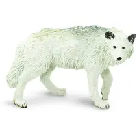 Safari Wilde Dieren Witte Wolf Junior 9,3 Cm Wit
