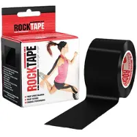 ROCKTAPE H20 Kinesiotape - Sporttape - 5 cm x 5 m - Zwart