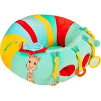 Sophie de Giraf Baby Seat & Play - Babystoel met activiteiten - Baby speelgoed - Kraamcadeau - Babyshower cadeau - Vanaf 3 maanden - 27 x 55 x 50 cm