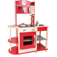Small Foot Speelgoedkeuken Hout Rood 78 X 34 X 106 Cm