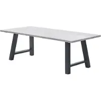 Garden Impressions Garden Impression Olympus tuintafel 220 x 100 aluminium grey teak look -